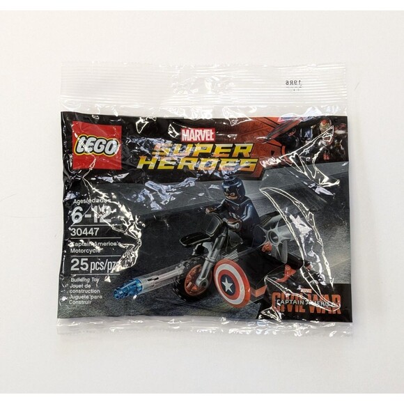 LEGO 30447 Marvel Super Heroes Captain America's Motorcycle Polybag New - Picture 1 of 2